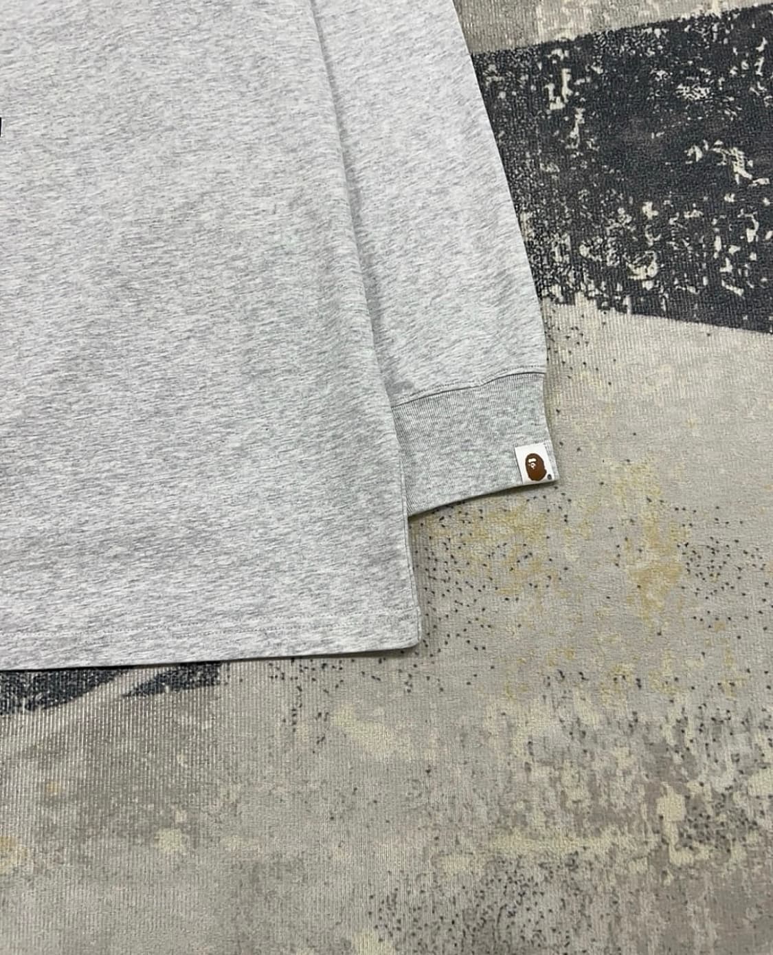 베이프 Bape 컬리지로고 긴팔 그레이 상품이미지3