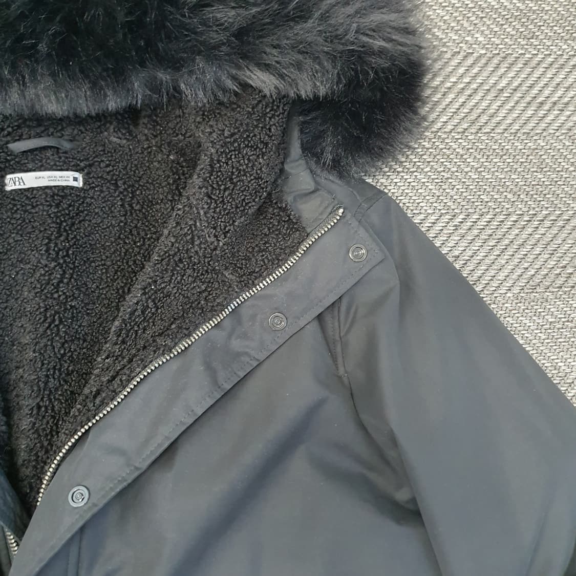 자라 겨울 기모 롱 점퍼 남자105 상품이미지3