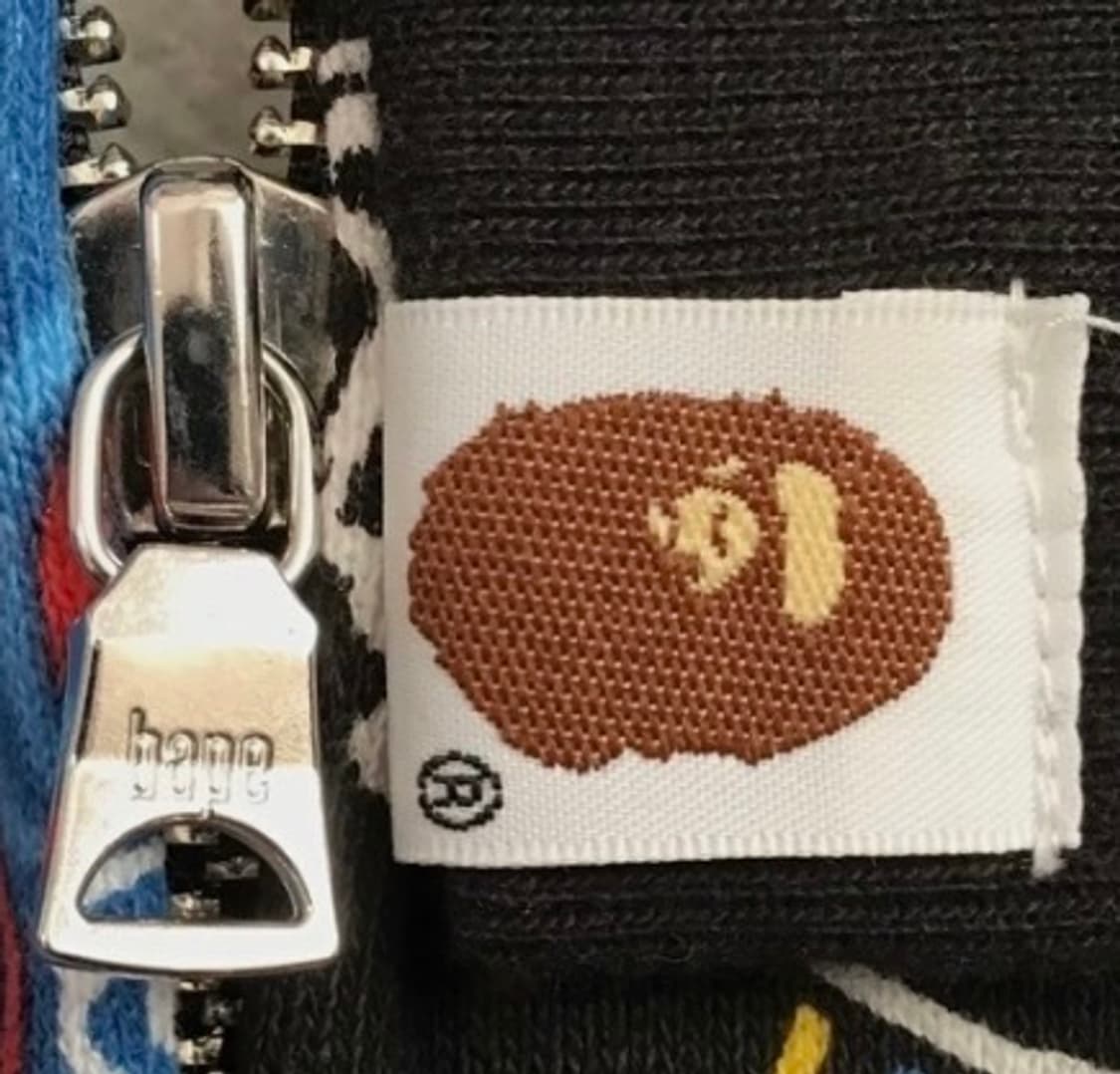 베이프 x 메디콤 토이 카모 베어 샤크 하프 풀 집 후드 카이스 상품이미지4