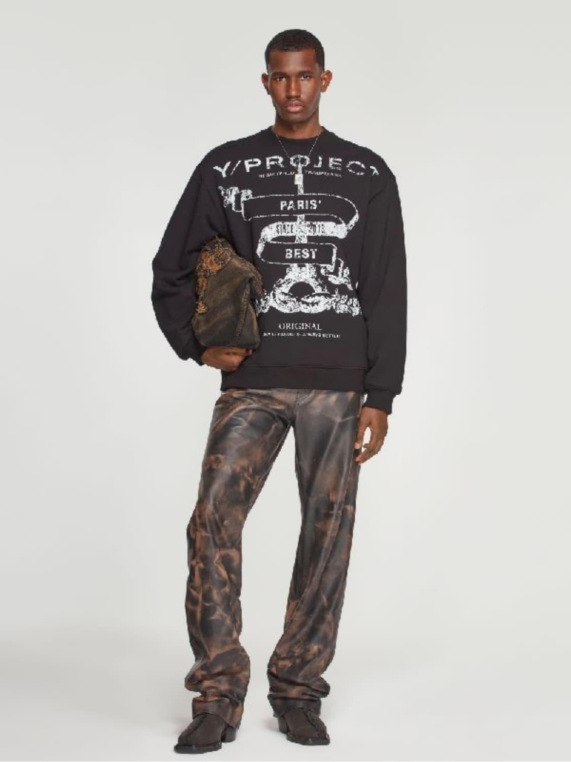 와이프로젝트 파리 로고 스웨트셔츠 상품이미지3