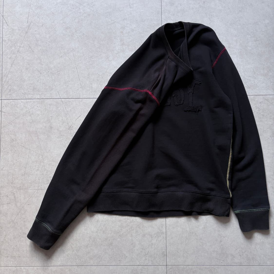 OLD STUSSY 레터링 패치 맨투맨 상품이미지5