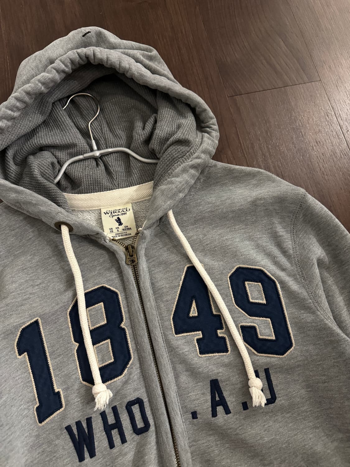 후아유 그레이 후드집업 상품이미지2