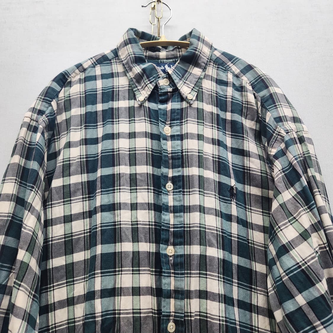 폴로랄프로렌 플란넬 체크 셔츠 L(2XL) 상품이미지2