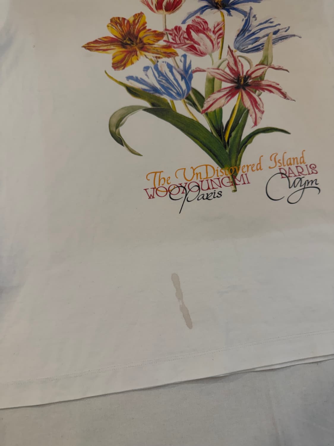 정품) 우영미 플라워 반팔 티셔츠 상품이미지2