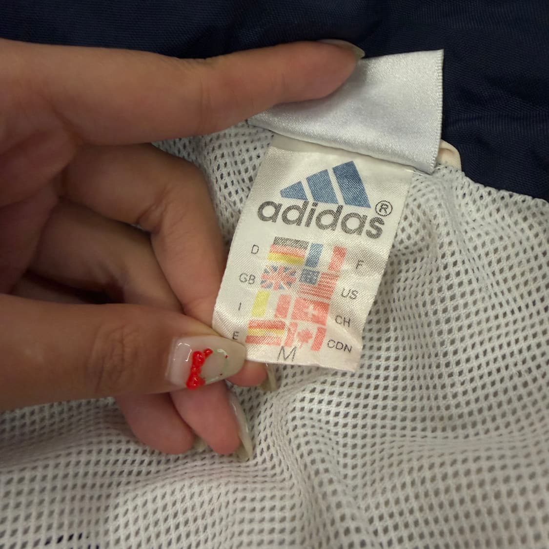 [정품/M] 아디다스 올드스쿨 배색 바람막이 자켓 상품이미지5