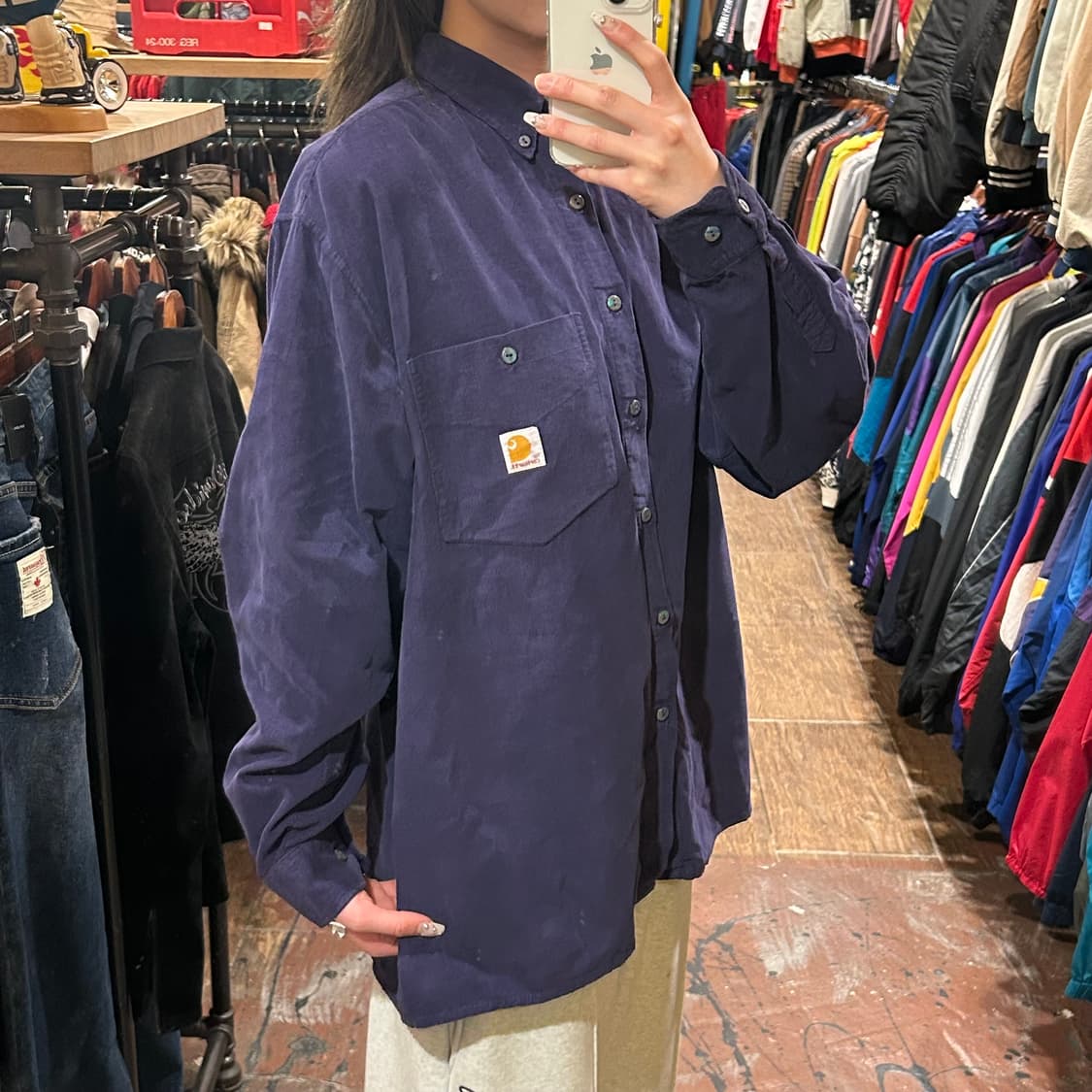 [HI] 칼하트 코듀로이 긴팔셔츠 퍼플 상품이미지3