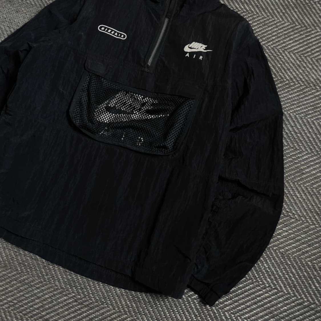 나이키 에어 매쉬 테크 우븐 아노락 블랙 바람막이o 4895 상품이미지3