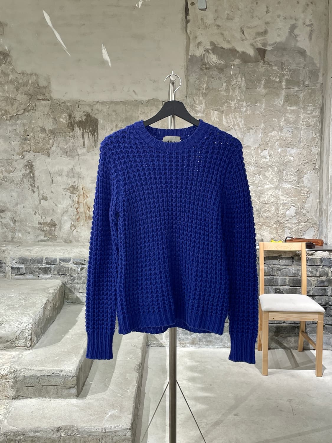 아크네 스튜디오 퍼플 울 크루넥 스웨터 상품이미지1