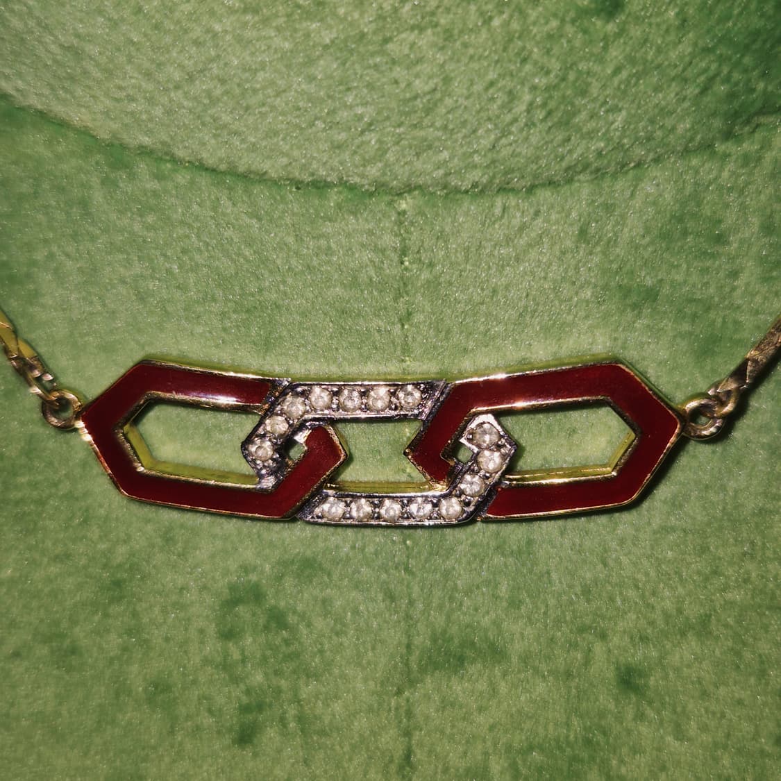 79s 지방시 g로고 레드 에나멜 파베 초커 상품이미지10