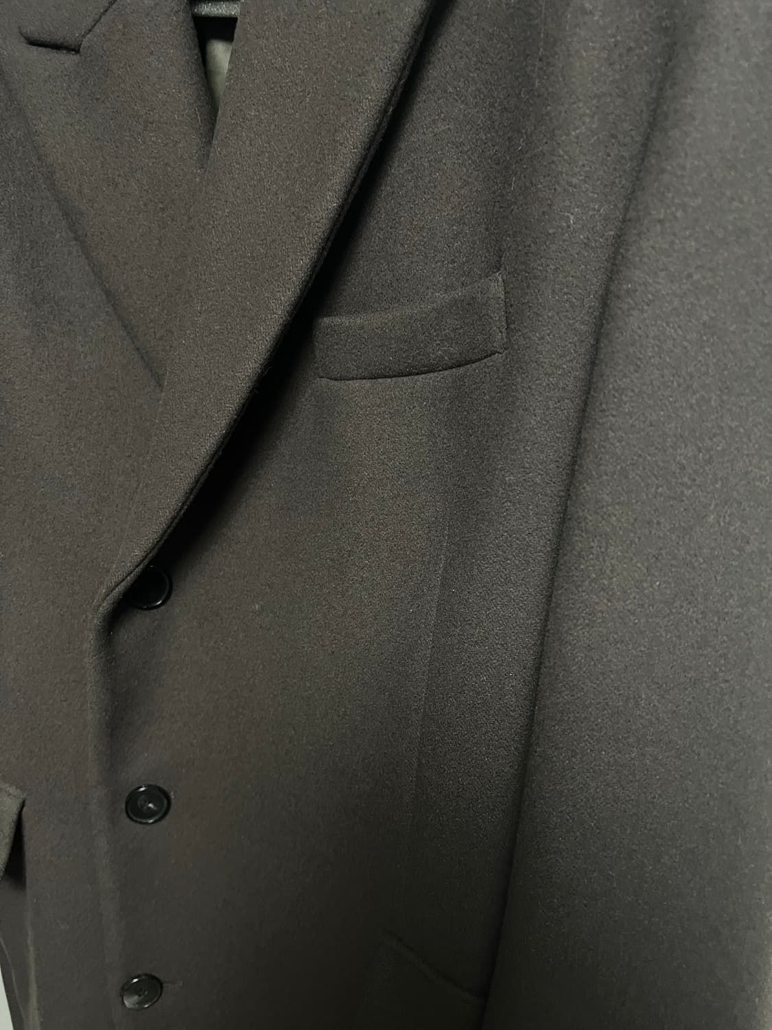 인사일런스 MTR 피크드 하프 더블 코트 DARK BROWN (L) 상품이미지2