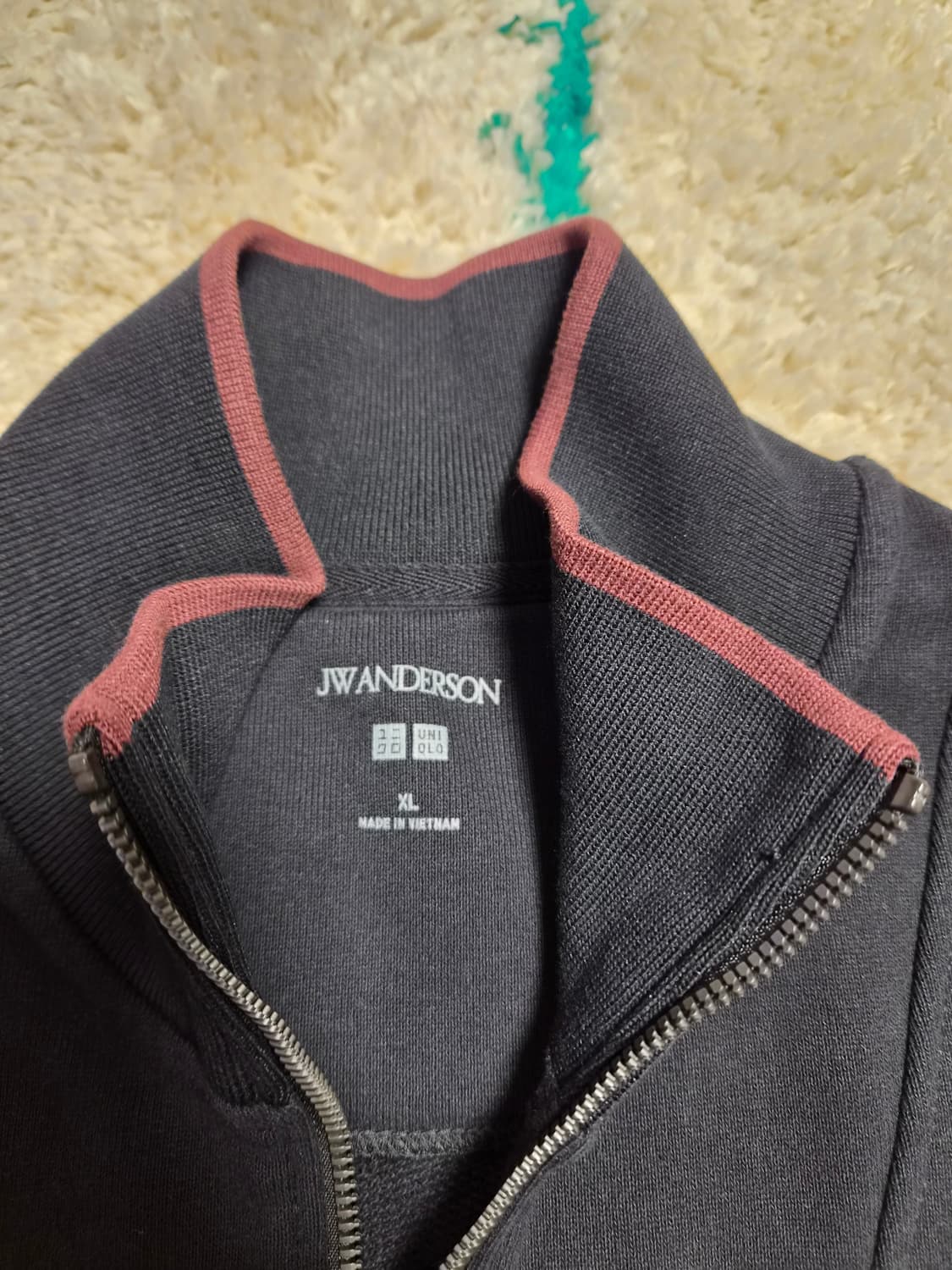 유니클로 jwa 하프집업 블랙 XL 새상품 상품이미지2