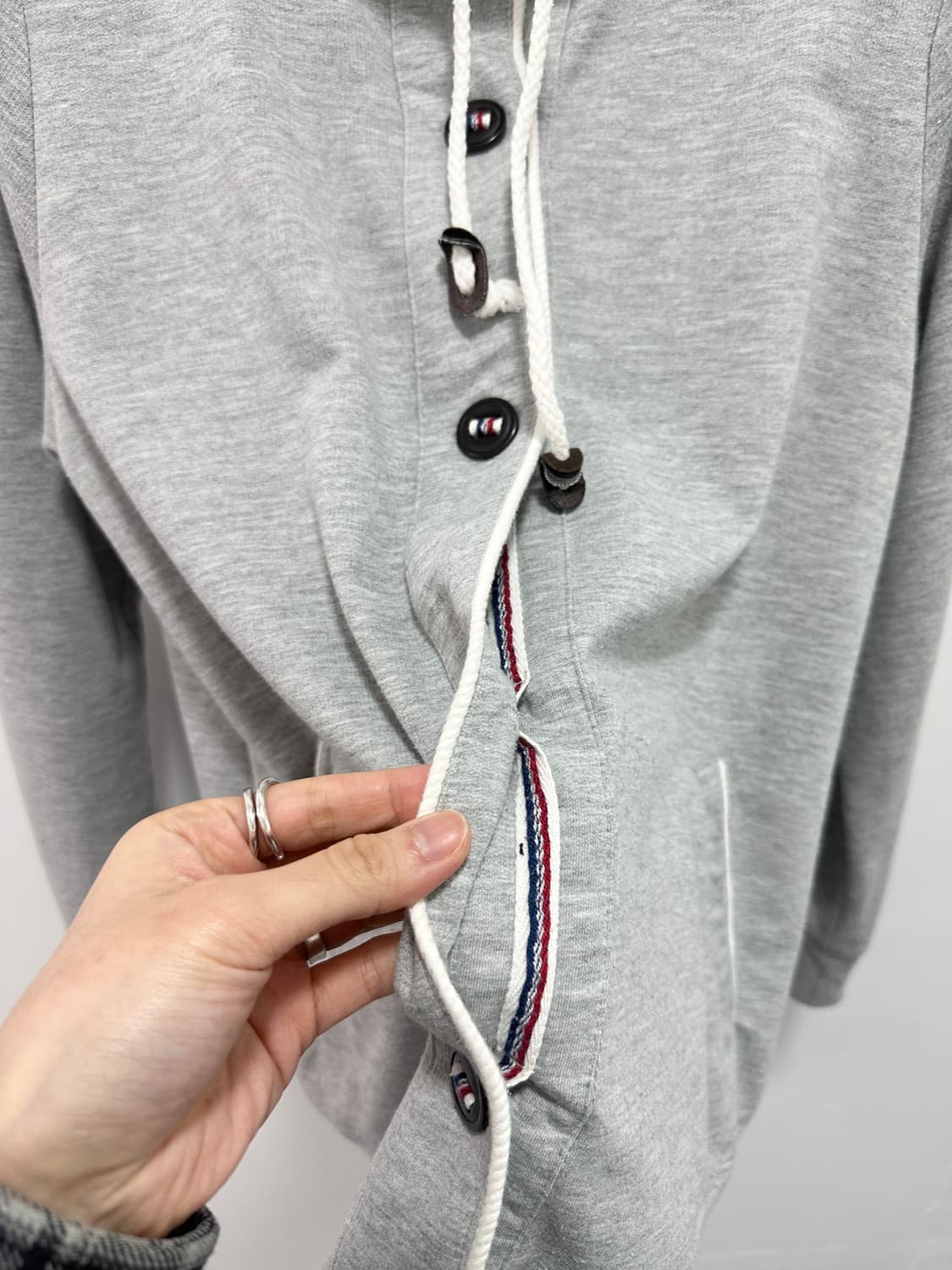 JPN stripe buttoned hoodie 상품이미지5