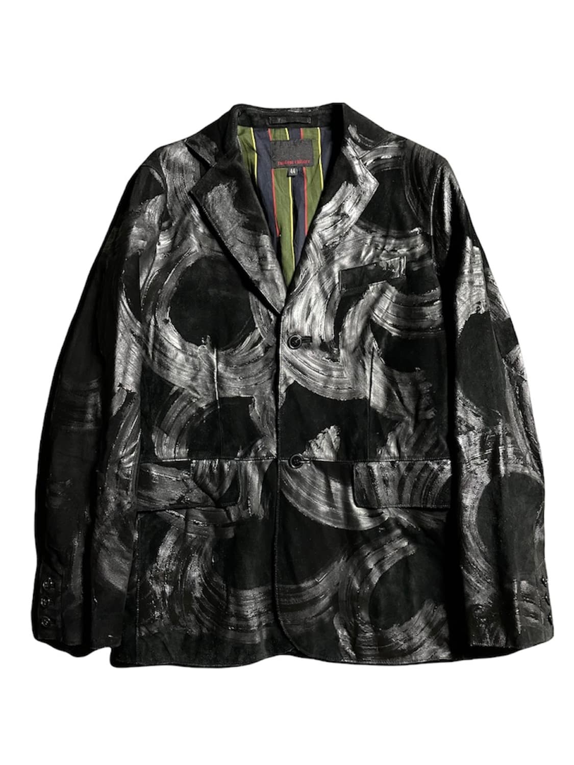 custom culture 스웨이드 레더 믹스 자켓 상품이미지1