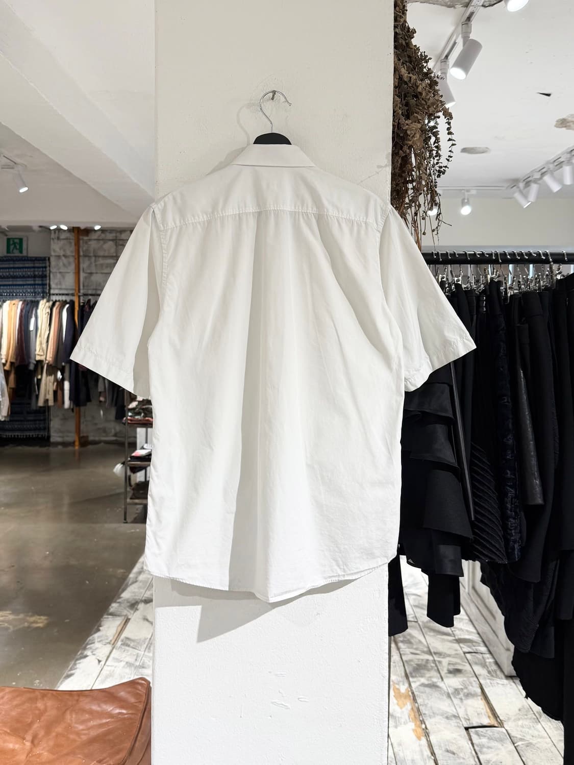 질샌더 화이트 코튼 하프 셔츠  상품이미지6