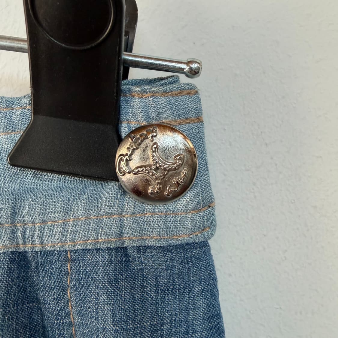 마인 투톤 데님 롱 스커트 상품이미지3