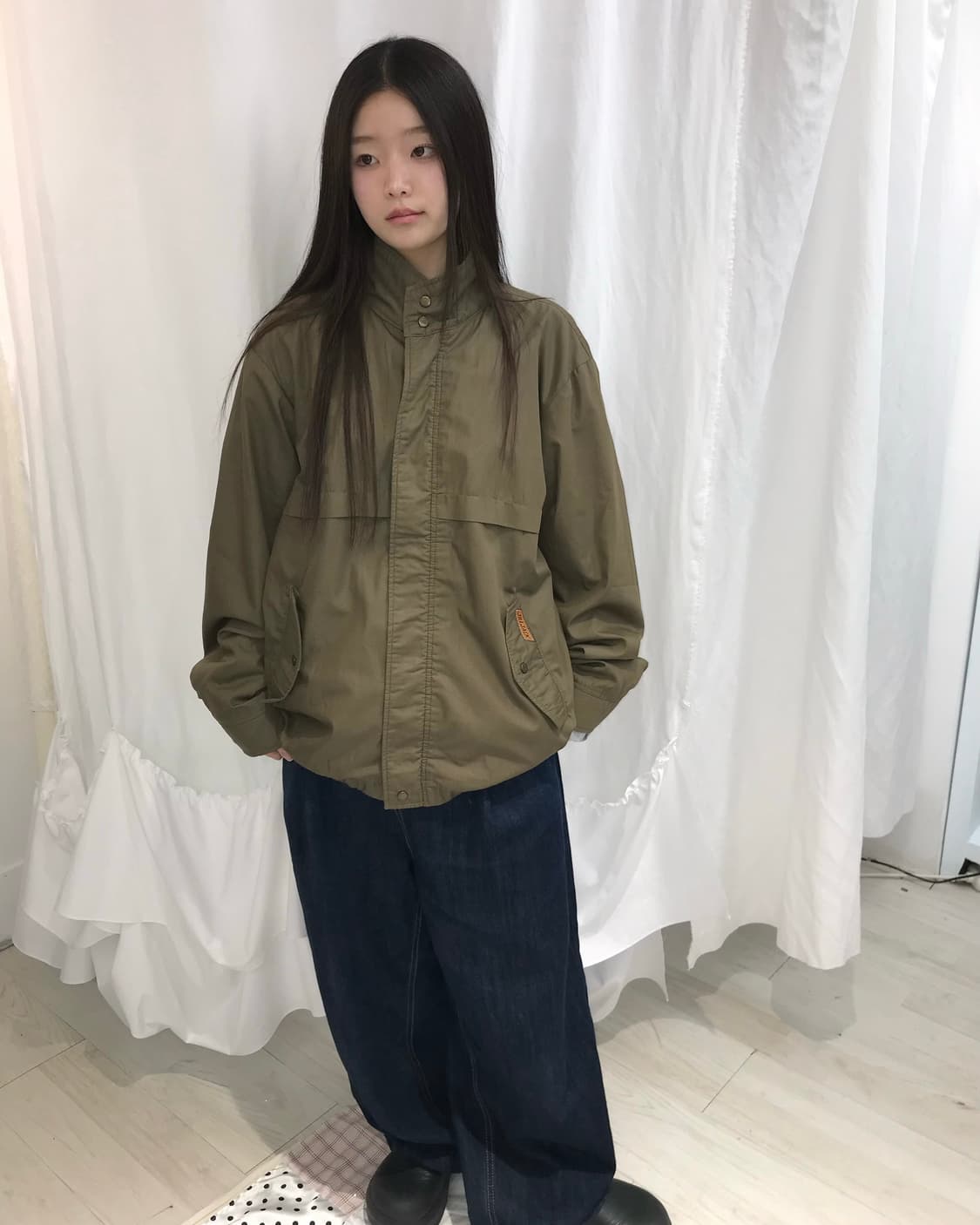 카키 워크 자켓  상품이미지3