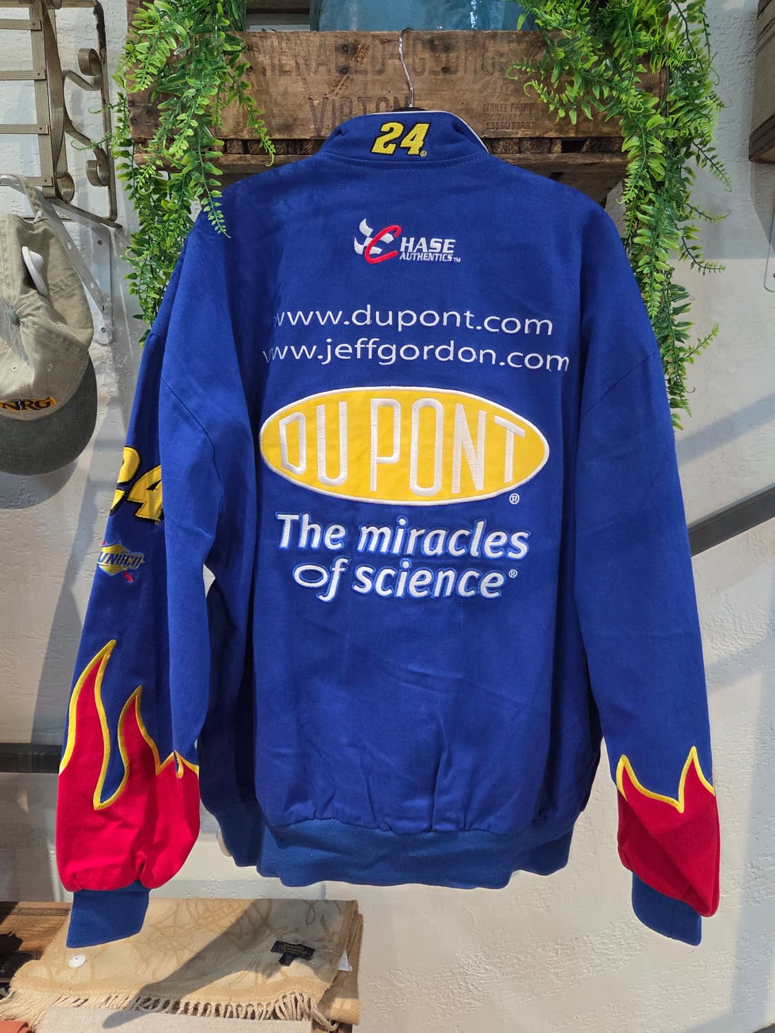VINTAGE 빈티지 블루 불꽃 레이싱자켓 상품이미지5