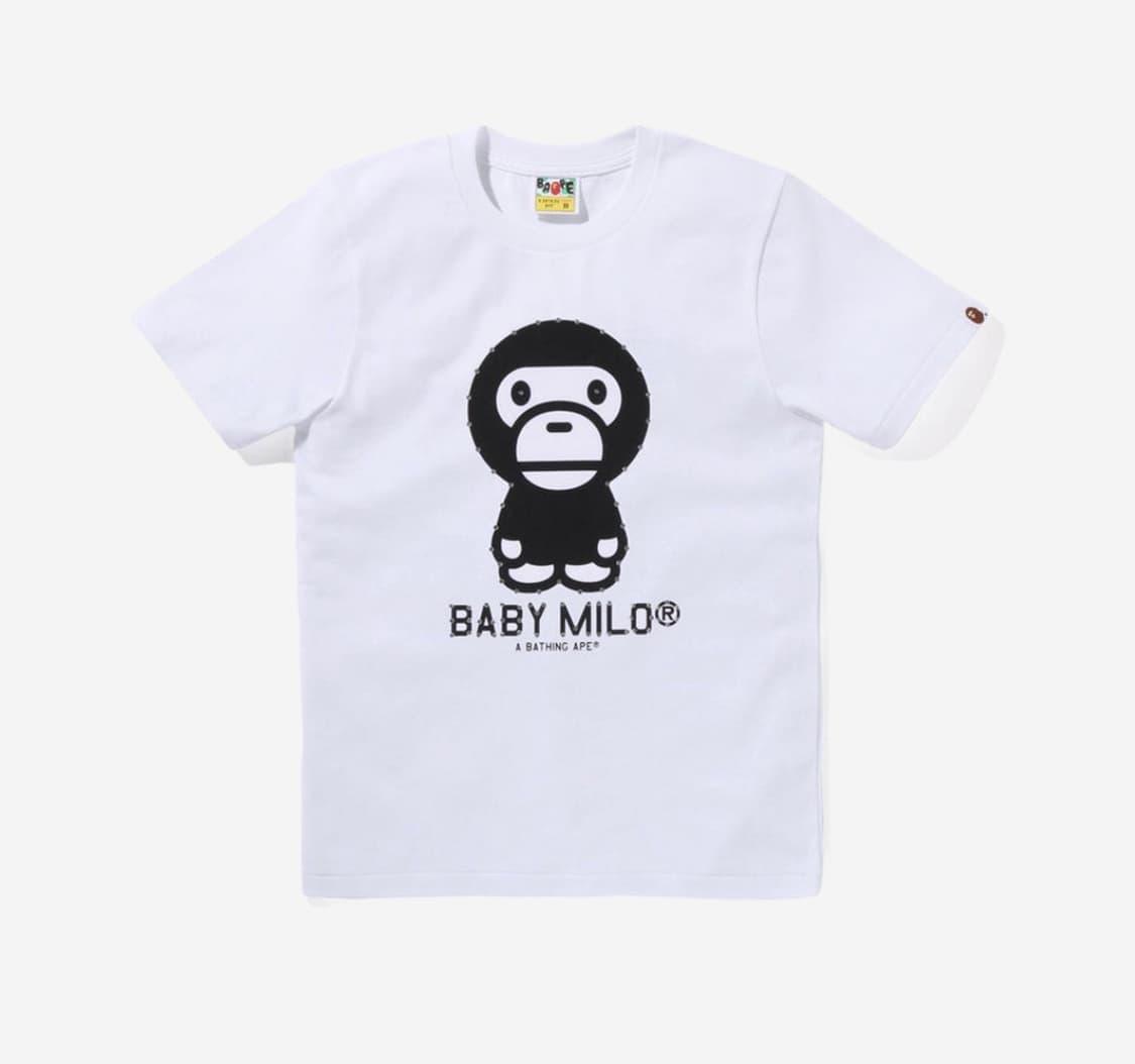 (w) bape 베이프 크리스탈 스톤 마일로 티셔츠 상품이미지1