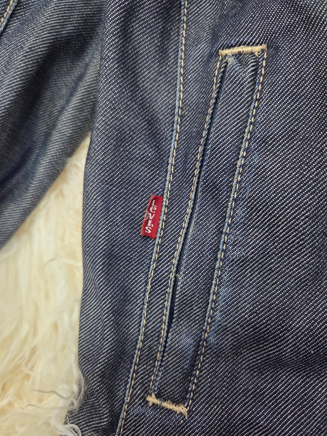 리바이스 엔지니어드 진스 데님 블루종 자켓 상품이미지4