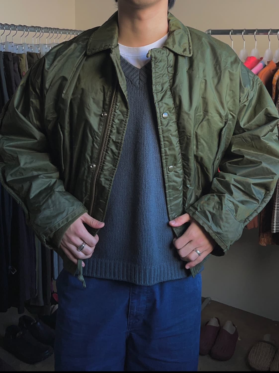 [M]62s 미군 오리지널 A-1 덱 자켓 항공 점퍼 상품이미지10