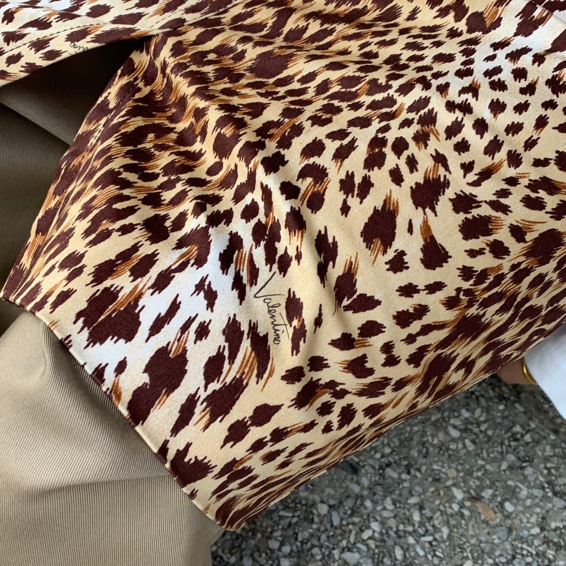 발렌티노 레오파드 슬릿 스커트 상품이미지5