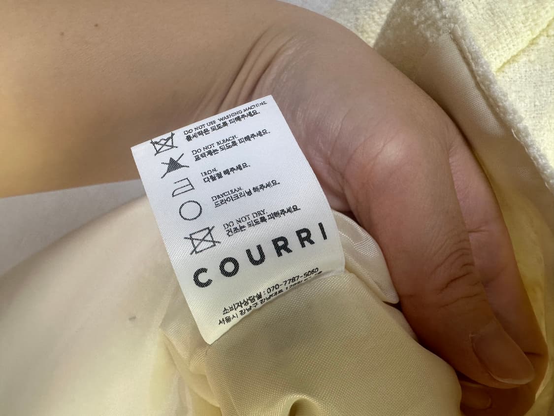 COURRI 코우리 트위드 자켓 1회착용 상품이미지8