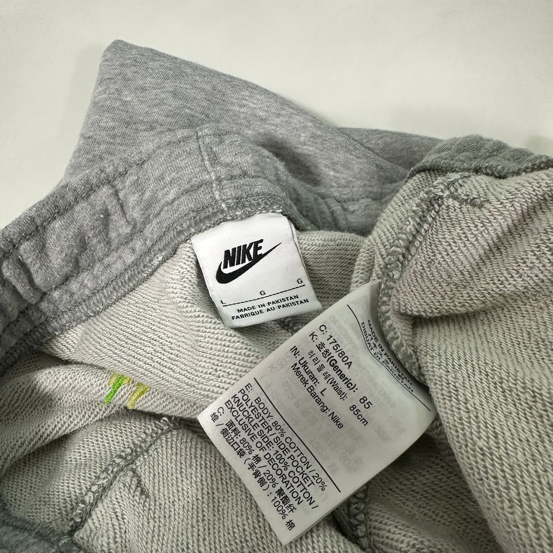 L 나이키 루즈핏 코튼 밴딩 코튼 조거팬츠 상품이미지3
