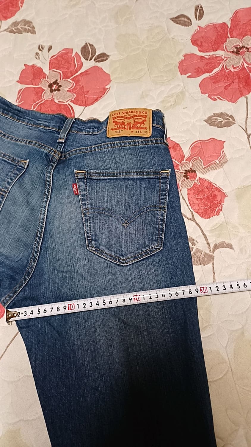 리바이스 511 얇은슬림청바지 실측31인치 기장110 상품이미지9