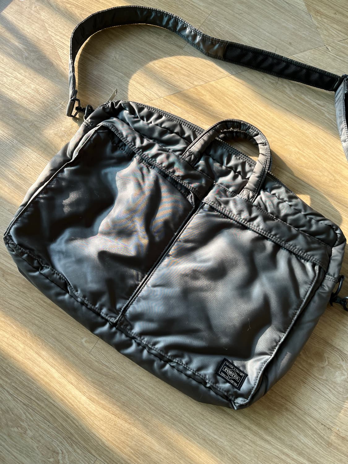 요시다 포터 탱커 2way 브리프케이스 실버 그레이 622-79311 상품이미지1