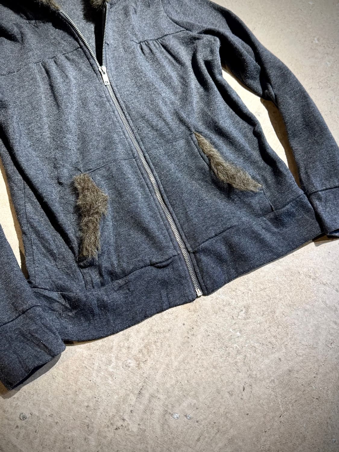OLIVE des OLIVE – Fur Hood Zip-Up Hoodie 상품이미지3