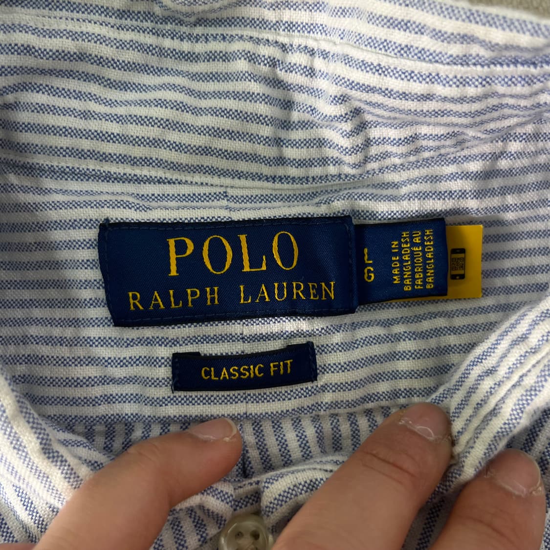 100 폴로랄프로렌 신형라벨 스트라이프 셔츠 상품이미지4