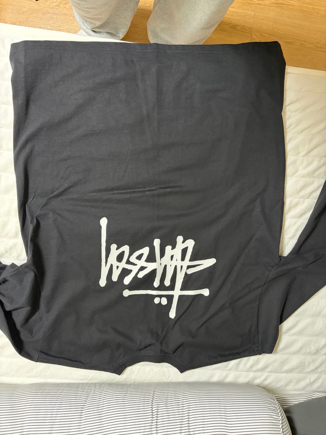 스투시 베이직 스투시 롱슬리브 티셔츠 블랙 2022 상품이미지2