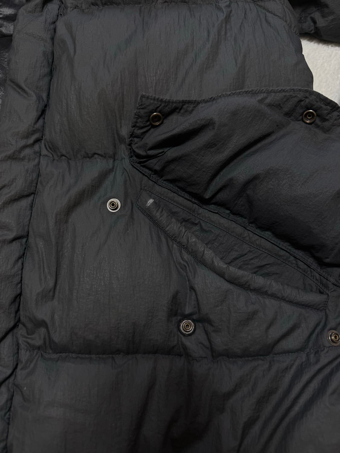 정품 스톤아일랜드 아카이브 크링크랩스 패딩 차콜 상품이미지7