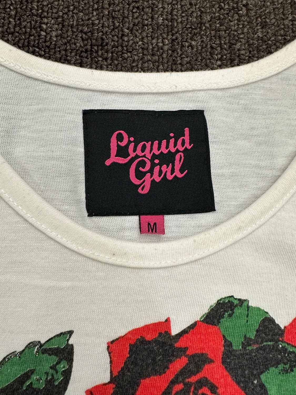M)Liquid Girl y2k 펑크 스컬 프린팅 반팔 상품이미지6