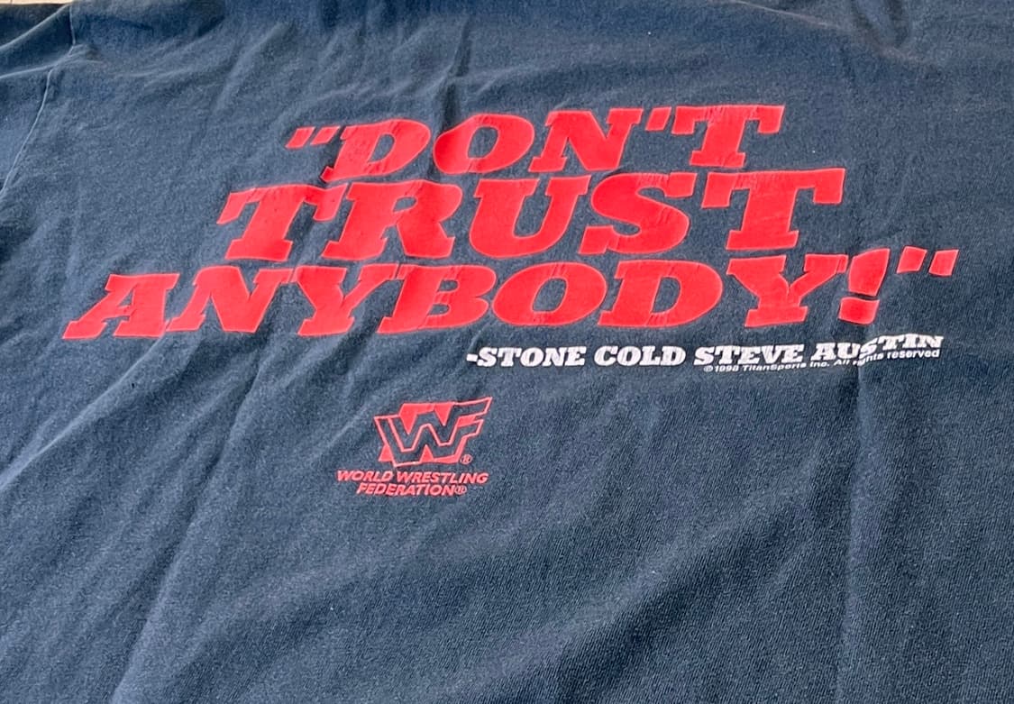 Austin 3:16 스톤콜드 WWF Don't Trust Anybody 상품이미지5