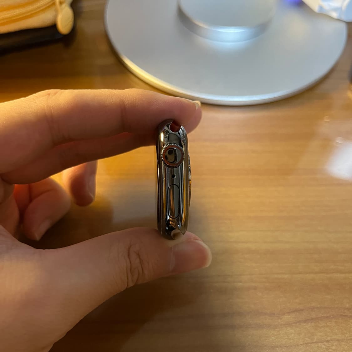 애플워치7 스테인리스 그래파이트 41mm + 로이드 가죽 스트랩 새상품 상품이미지5