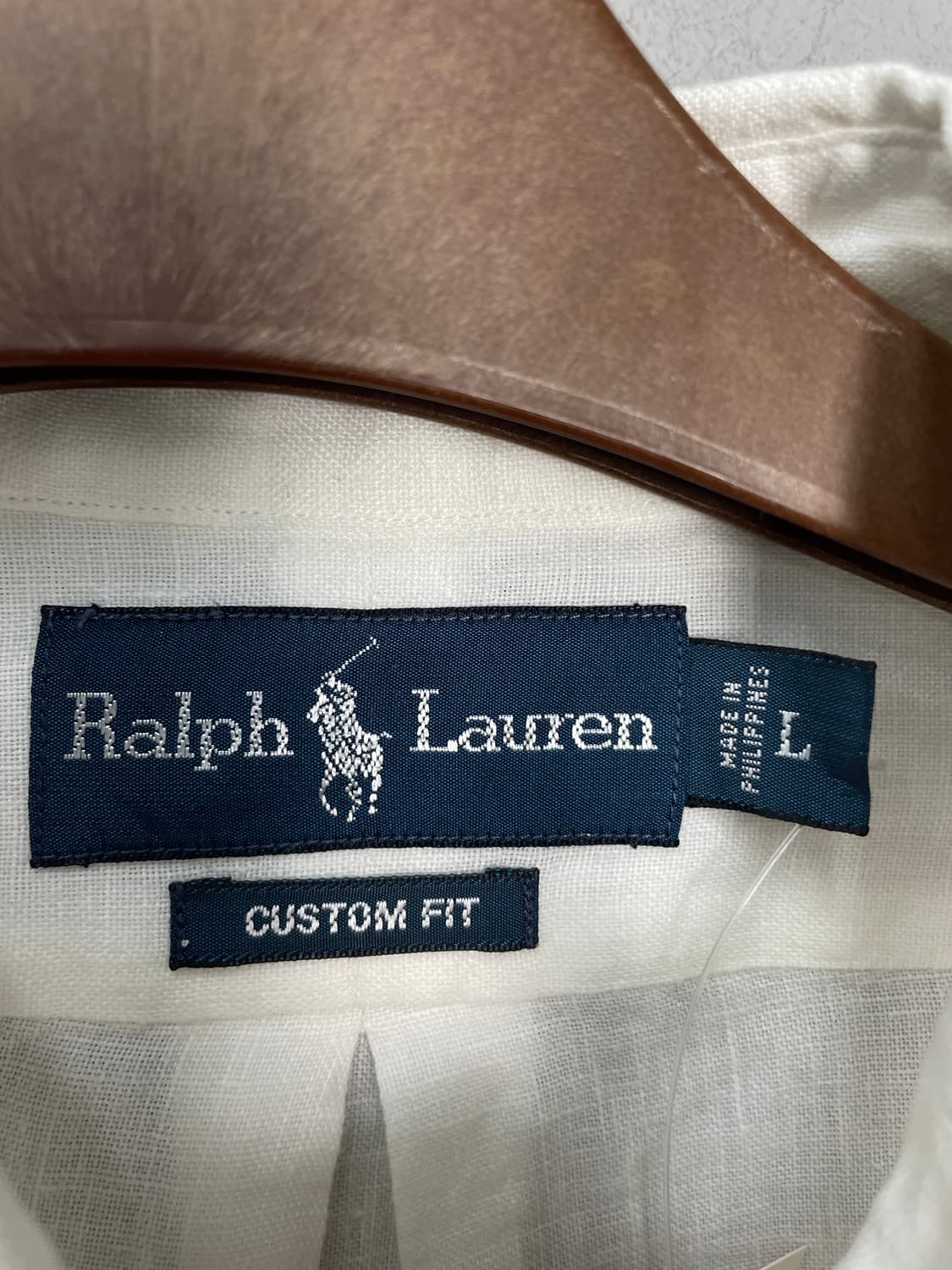 폴로 랄프로렌 화이트 린넨 셔츠 H2186 상품이미지5