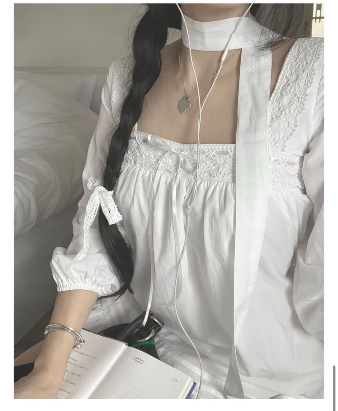 엔젤넘버 Milky Babydoll Dress 상품이미지1