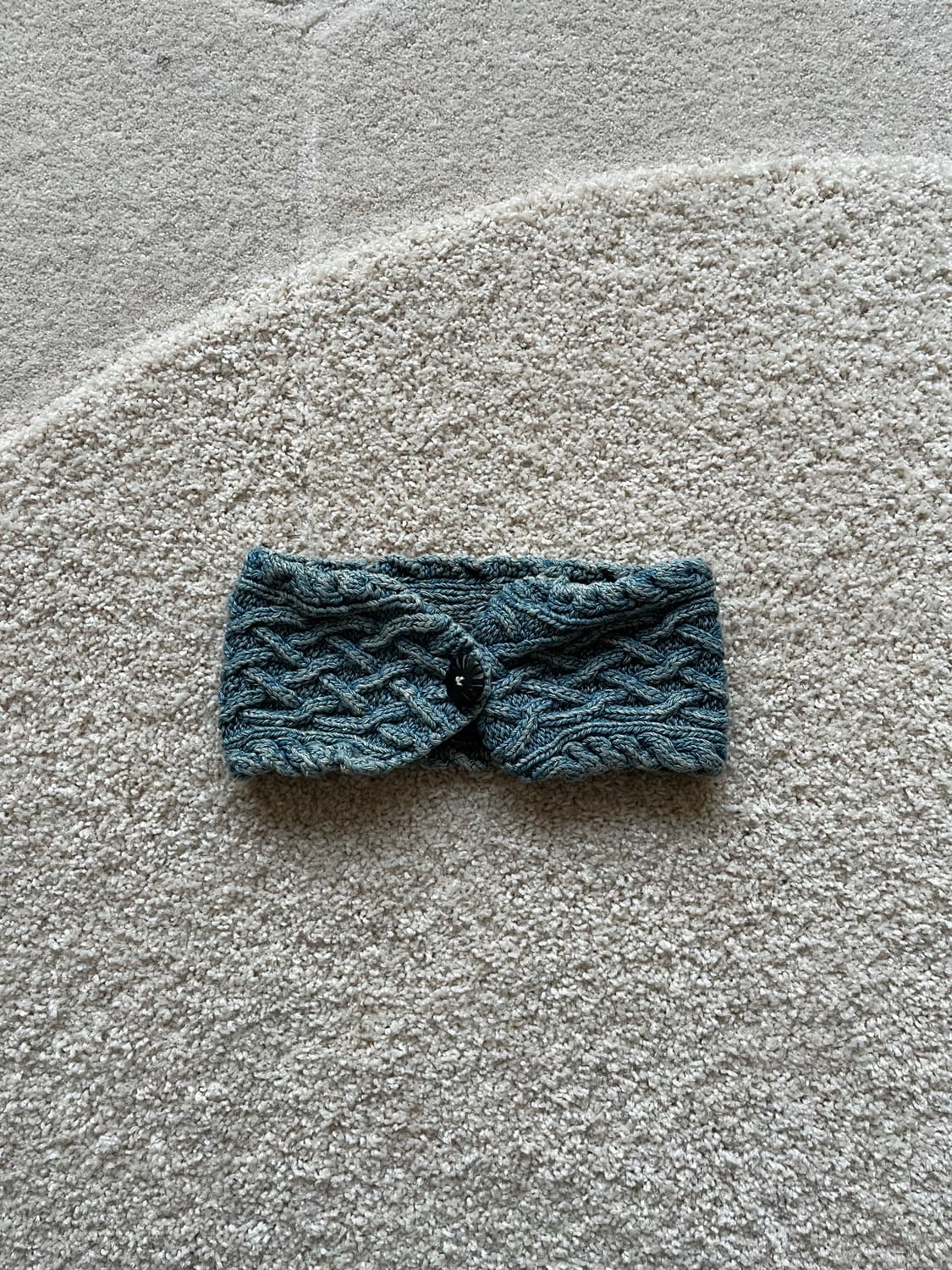 캐피탈 핸드니트 케이블 헤어밴드 인디고  상품이미지2