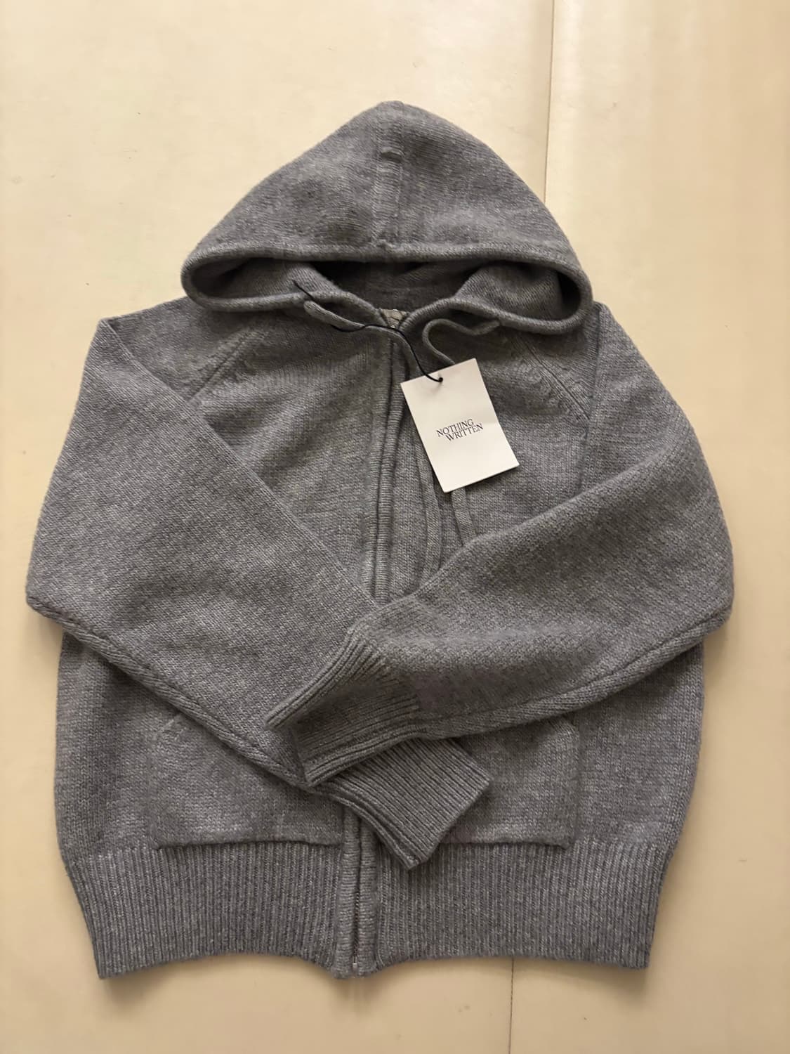 낫띵리튼 알파카 니트 후드집업 상품이미지6