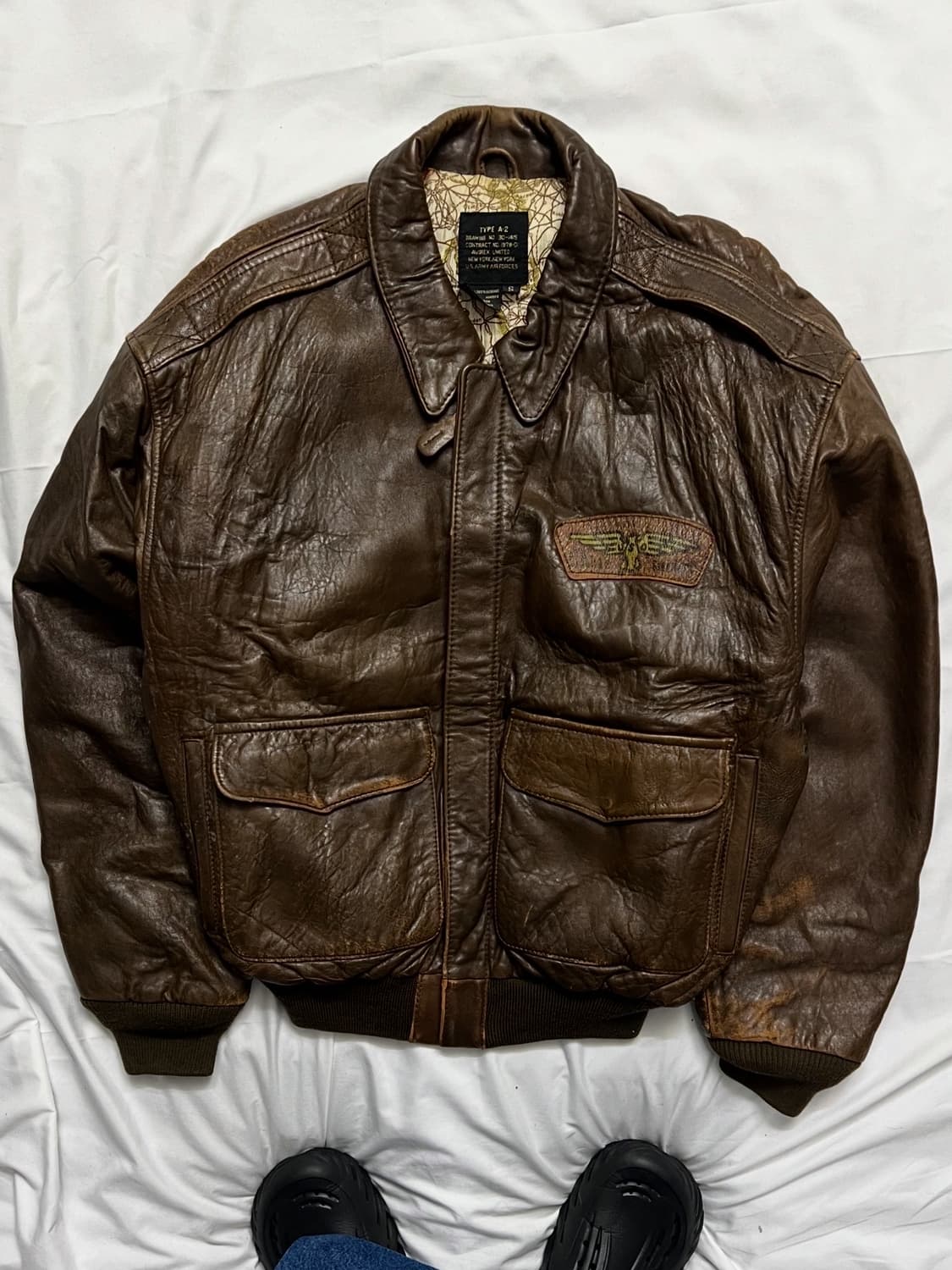 아비렉스 A-2 가죽자켓 상품이미지2