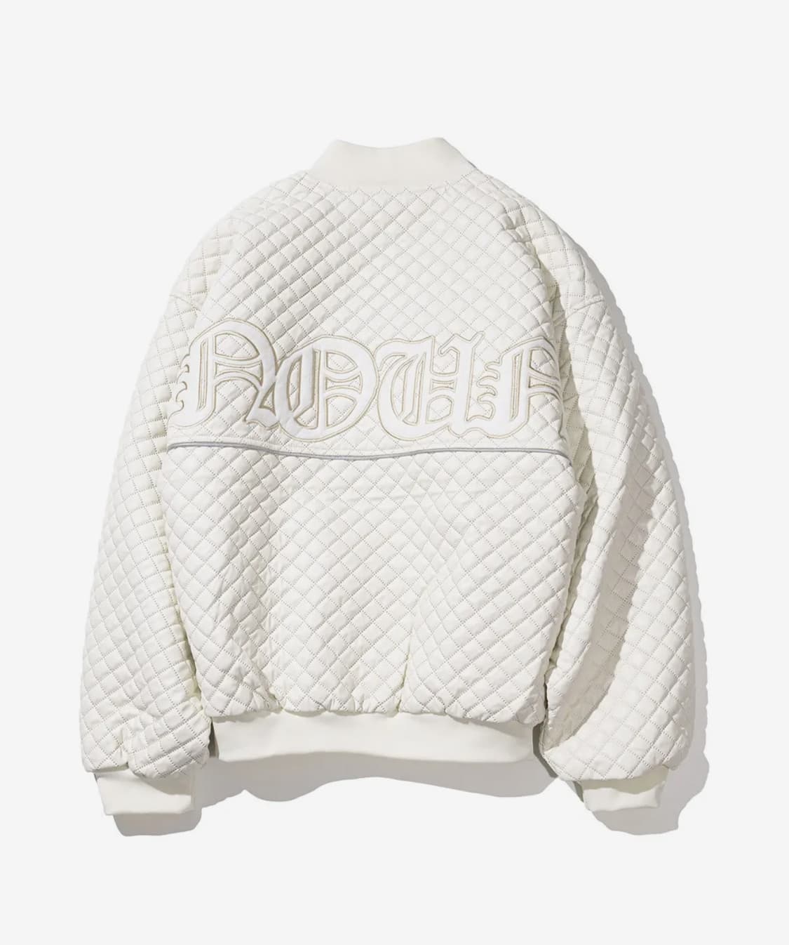 매스노운 닷 스퀘어 2온스 바시티 자켓 아이보리 L 상품이미지2