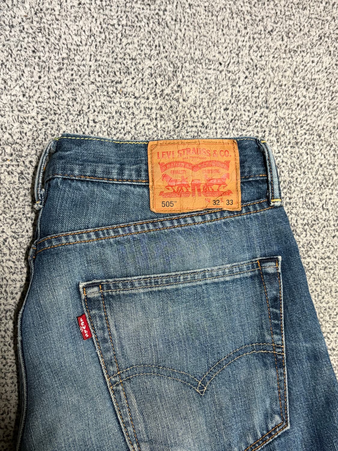 리바이스 505 빈티지 중청 레귤러 스트레이트 데님팬츠 상품이미지3