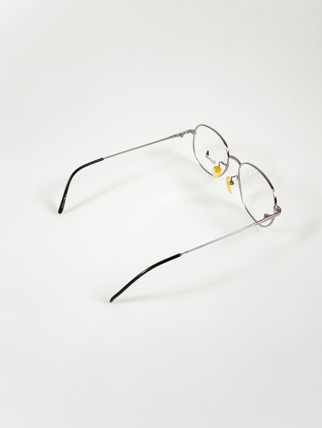 90s BLUESAIN 실버 메탈 슬림 스퀘어 메탈 빈티지 안경 상품이미지4