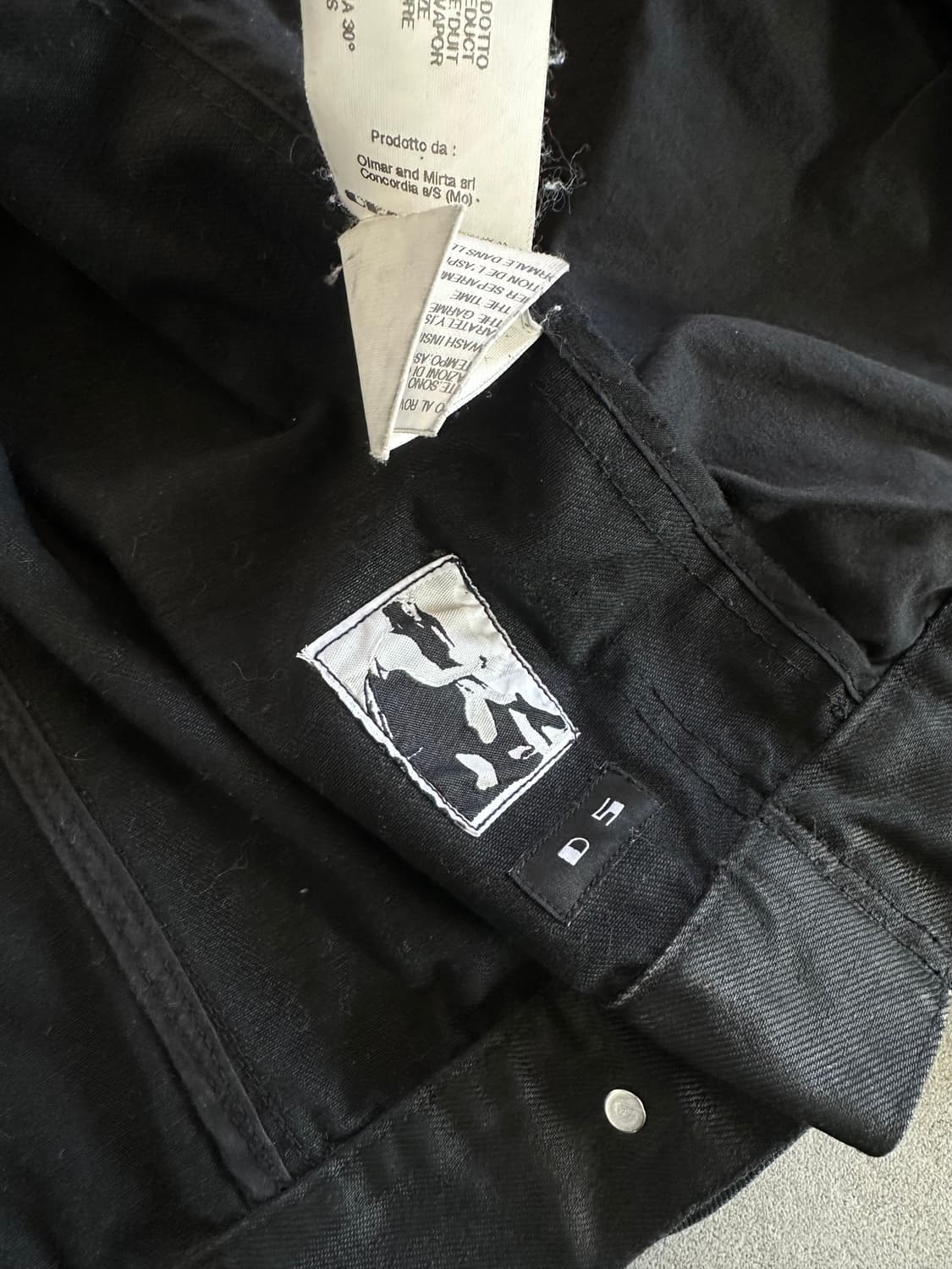 릭오웬스 슬레이브 왁스코팅 하이넥 자켓 상품이미지9