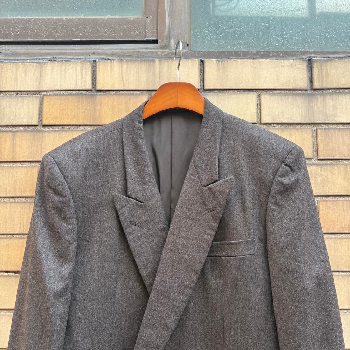 90s 꼼데가르송 옴므 브라운 더블 브레스티드 자켓 상품이미지2