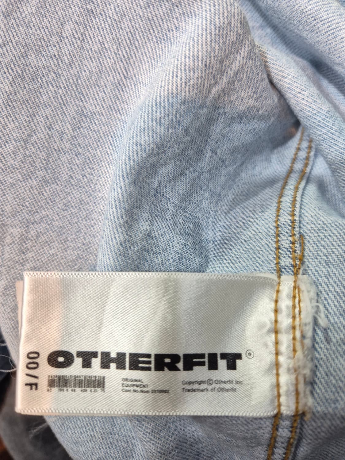 OTHERFIT 데님 자켓 00/F 115사이즈/세탁완료 상품이미지9