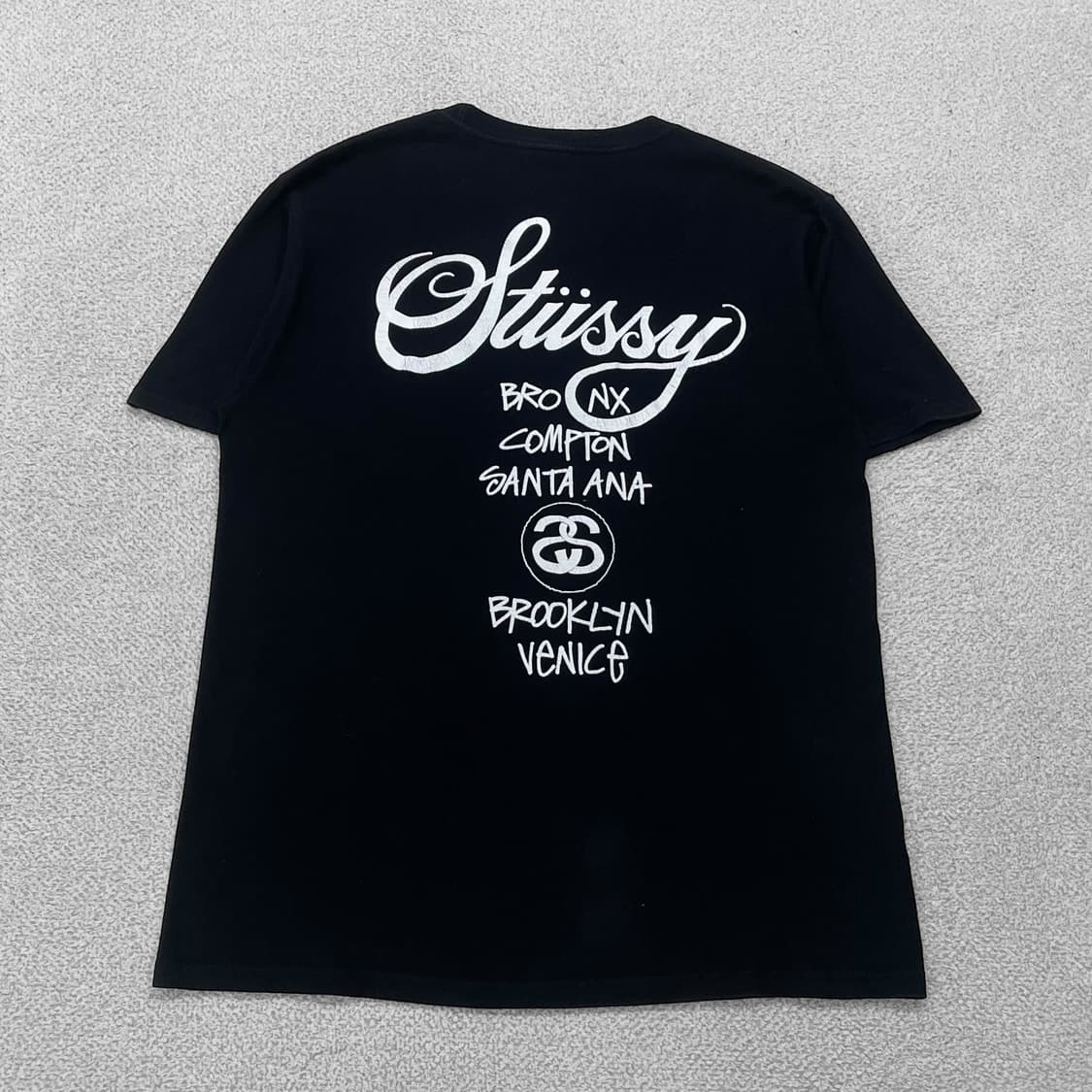 스투시 Stussy 월드투어 반팔티 블랙 상품이미지2