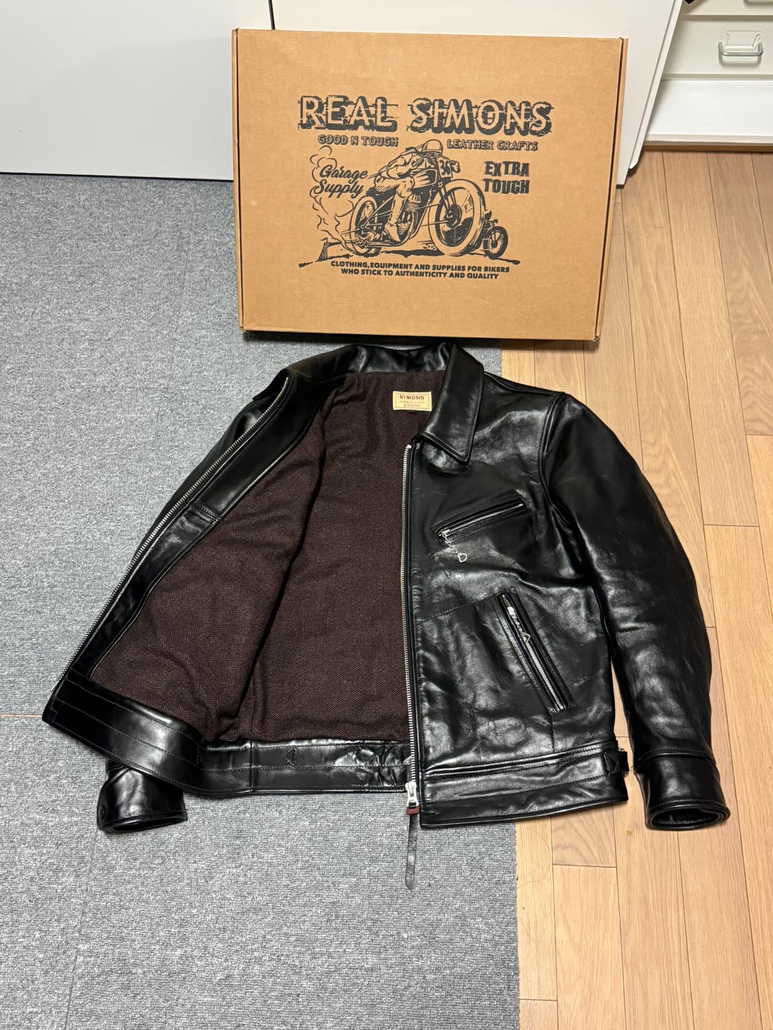 리얼시몬스 중홀랜드 홀스하이드 레더자켓 L 상품이미지2