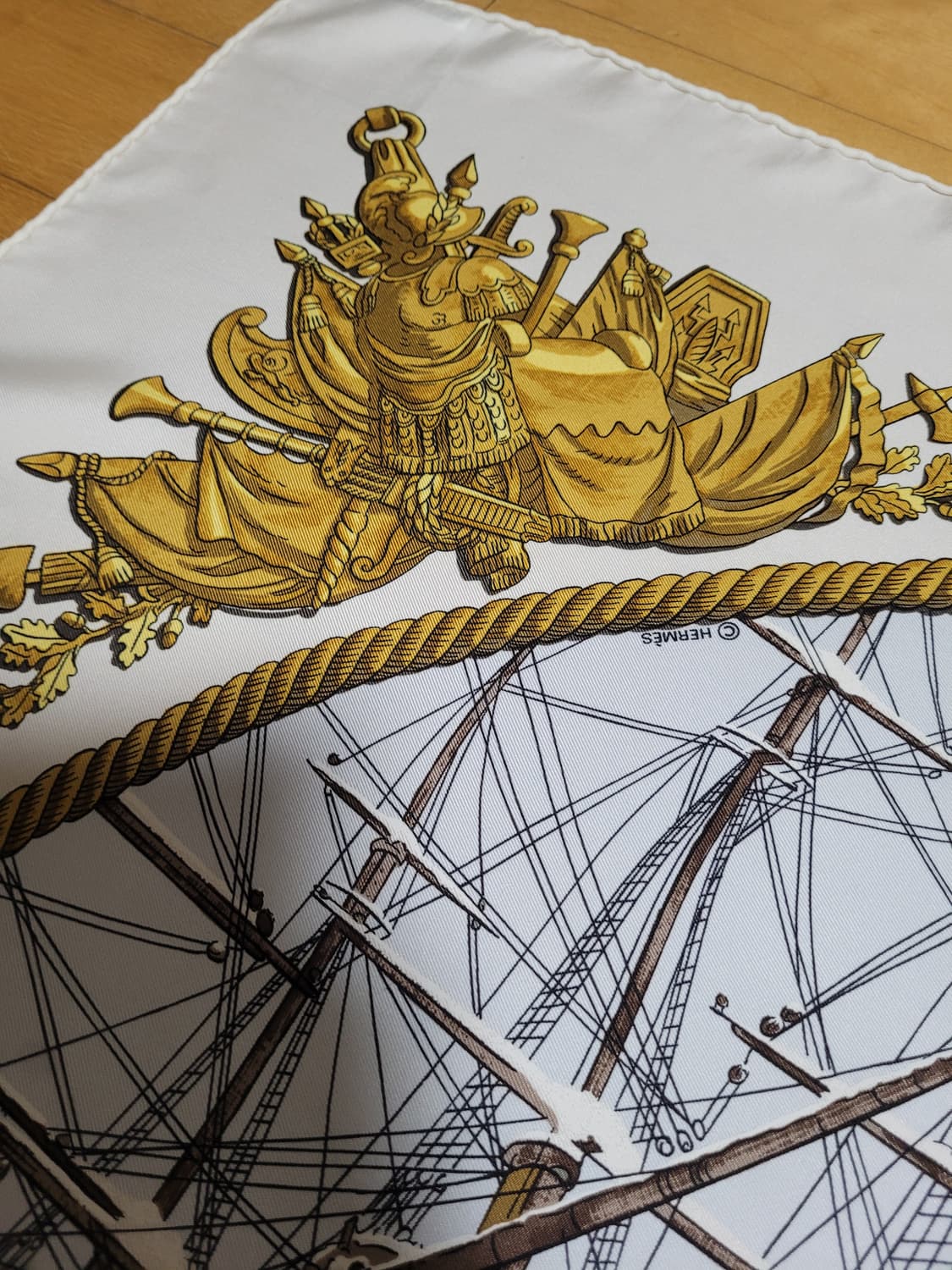 정품 에르메스 까레 실크 스카프 상품이미지7